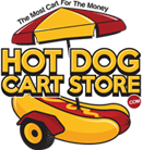 Hot Dog Cart Store Logo